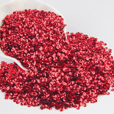 Paillette piros flitter 3 mm-25 mm PVC laza flitterek Paillette körömdíszítés Scrapbooking varrás barkácsolás esküvői dekoráció Lentejuelas