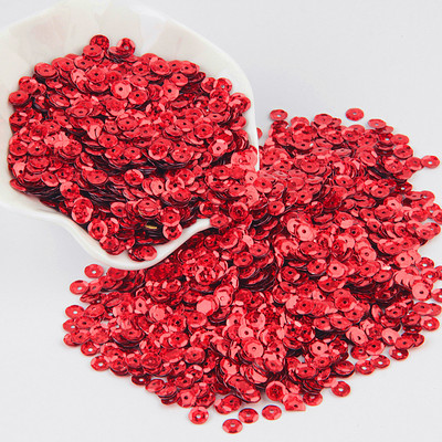 Paillette piros flitter 3 mm-25 mm PVC laza flitterek Paillette körömdíszítés Scrapbooking varrás barkácsolás esküvői dekoráció Lentejuelas