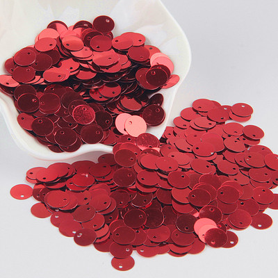 Paillette piros flitter 3 mm-25 mm PVC laza flitterek Paillette körömdíszítés Scrapbooking varrás barkácsolás esküvői dekoráció Lentejuelas