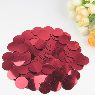 Paillette piros flitter 3 mm-25 mm PVC laza flitterek Paillette körömdíszítés Scrapbooking varrás barkácsolás esküvői dekoráció Lentejuelas