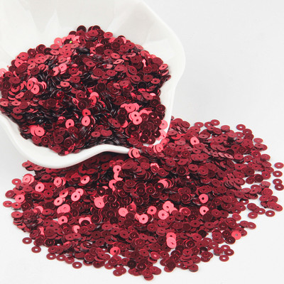 Paillette piros flitter 3 mm-25 mm PVC laza flitterek Paillette körömdíszítés Scrapbooking varrás barkácsolás esküvői dekoráció Lentejuelas