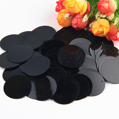 10g Paillettes Melni sequins Plakani apaļa PVC vaļīga vizulis amatniecībai Sieviešu apģērbi Šūšanas piederumi Lentejuelas Manualidades