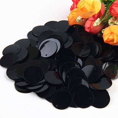 10g Paillettes Melni sequins Plakani apaļa PVC vaļīga vizulis amatniecībai Sieviešu apģērbi Šūšanas piederumi Lentejuelas Manualidades