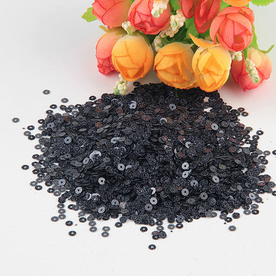 10g Paillettes Melni sequins Plakani apaļa PVC vaļīga vizulis amatniecībai Sieviešu apģērbi Šūšanas piederumi Lentejuelas Manualidades