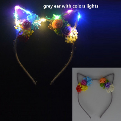 1 gab Led Ear Animal Cat Fox galvas saite iedegas Mirgojoša mirdzoša matu lente ballītes dāvana dzimšanas dienas kostīms kāzu Helovīna festivāls