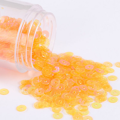 2000 gab./Partijas izmērs 4mm AB Caurspīdīgi sequins PVC plakani apaļi vaļīgi fliteru paletes amatniecībai, sieviešu apģērbu šūšanas apļa šķēle