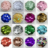 400db 10 mm-es PVC lapos, kerek laza flitterek 1 oldalsó lyukkal Paillette varrás Esküvői kézműves kiegészítők Barkácsolás medál flitter