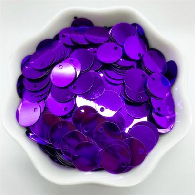 400db 10 mm-es PVC lapos, kerek laza flitterek 1 oldalsó lyukkal Paillette varrás Esküvői kézműves kiegészítők Barkácsolás medál flitter