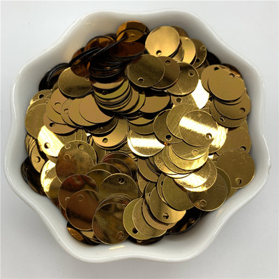 400db 10 mm-es PVC lapos, kerek laza flitterek 1 oldalsó lyukkal Paillette varrás Esküvői kézműves kiegészítők Barkácsolás medál flitter