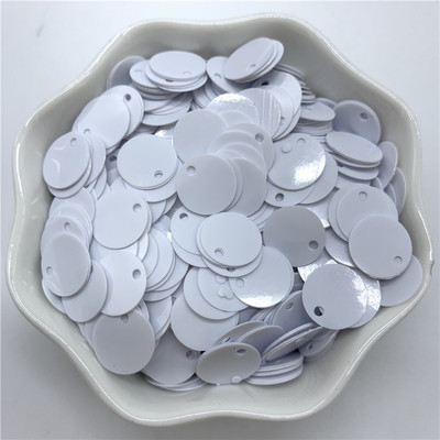 400db 10 mm-es PVC lapos, kerek laza flitterek 1 oldalsó lyukkal Paillette varrás Esküvői kézműves kiegészítők Barkácsolás medál flitter