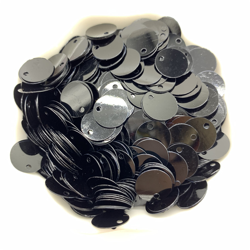 400db 10 mm-es PVC lapos, kerek laza flitterek 1 oldalsó lyukkal Paillette varrás Esküvői kézműves kiegészítők Barkácsolás medál flitter