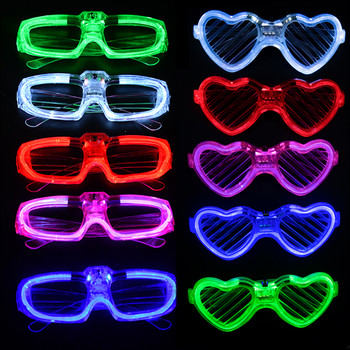 1 Pc Party Glow in the Dark Glasses Light Up Γυαλιά LED Neon Party Favors Γυαλιά ηλίου για παιδιά Ενήλικες Διακόσμηση πάρτι Προμήθειες για πάρτι