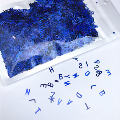 Īpaši plāns 4 mm jauktas burtu formas vizuļi nagu DIY Glitter Paillette lāzers, videi draudzīgs PET sequin Nails mākslas manikīra materiāls 10g