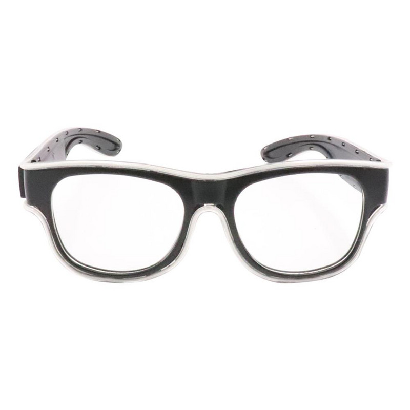 LED brilles Helovīna atmosfēra Bezvadu gaismas brilles Uzlādējamas USB naktsklubu bāra ballītes dāvanas