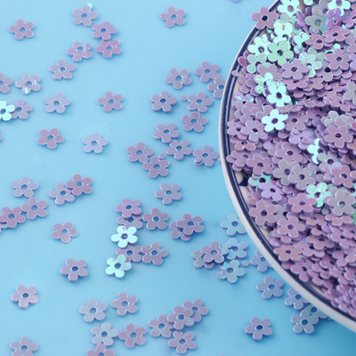 20g/partii 5mm lillekujuline PVC lahtised litrid Glitter Paillettes küünekunsti maniküüri õmblemiseks pulmakaunistus konfettid isetegemine