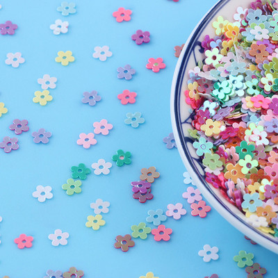 20g/partii 5mm lillekujuline PVC lahtised litrid Glitter Paillettes küünekunsti maniküüri õmblemiseks pulmakaunistus konfettid isetegemine