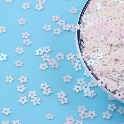 20g/partii 5mm lillekujuline PVC lahtised litrid Glitter Paillettes küünekunsti maniküüri õmblemiseks pulmakaunistus konfettid isetegemine