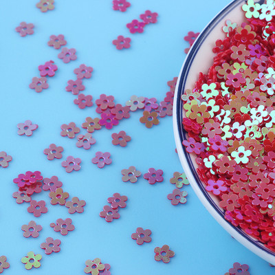 20g/partii 5mm lillekujuline PVC lahtised litrid Glitter Paillettes küünekunsti maniküüri õmblemiseks pulmakaunistus konfettid isetegemine