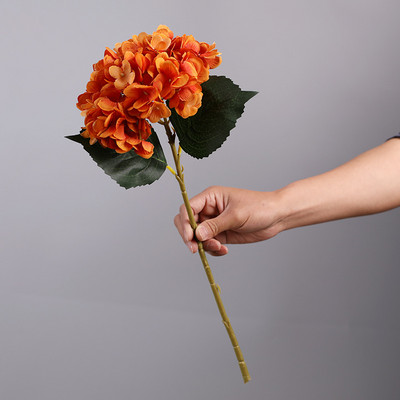 Kiváló minőségű 45 cm-es mesterséges fehér hortenzia virág golyó selyem hortenzia kiegészítő otthoni esküvői dekoráció hamis Flores csokor