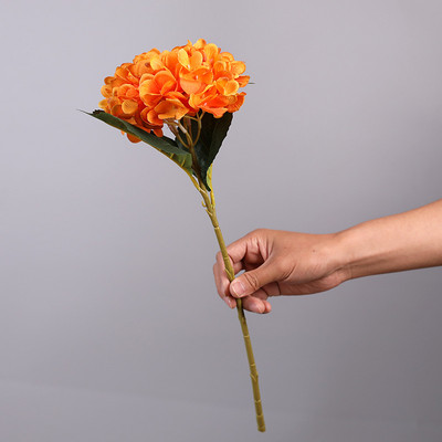 Kiváló minőségű 45 cm-es mesterséges fehér hortenzia virág golyó selyem hortenzia kiegészítő otthoni esküvői dekoráció hamis Flores csokor