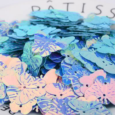 23 mm Glitter Butterfly PVC brīvi vizuļi Paillette šūšanas amatniecība kāzu dekorēšanai Apģērba kleita Apavu vāciņi DIY aksesuārs