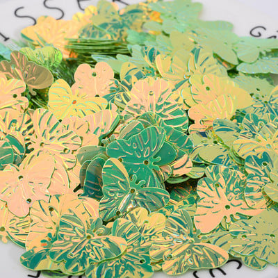 23 mm Glitter Butterfly PVC brīvi vizuļi Paillette šūšanas amatniecība kāzu dekorēšanai Apģērba kleita Apavu vāciņi DIY aksesuārs