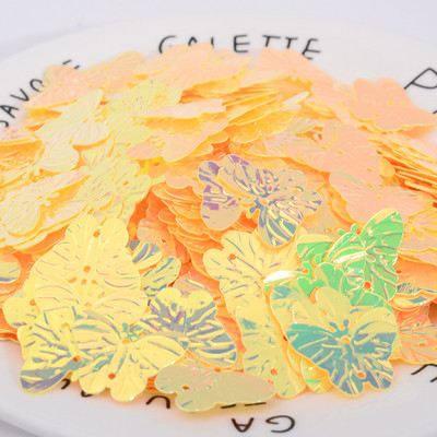 23 mm Glitter Butterfly PVC brīvi vizuļi Paillette šūšanas amatniecība kāzu dekorēšanai Apģērba kleita Apavu vāciņi DIY aksesuārs