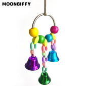 Papagaiļi Rotaļlietas Putni Aksesuāri Krāsainas Krelles Zvani Mājdzīvnieki Šūpoles Statīvs Papagailis Būris Papagailis Košļāt Šūpoles Rotaļlietas Vogel Speelgoed