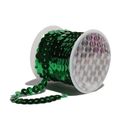 5 méter/tétel 6 mm 17 szín Fényes laza, kerek lapos PVC flitterek Paillettes szegélyek varrás kézművesekhez Ruhatartozék/táskák/ruha