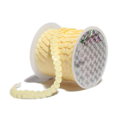 5 méter/tétel 6 mm 17 szín Fényes laza, kerek lapos PVC flitterek Paillettes szegélyek varrás kézművesekhez Ruhatartozék/táskák/ruha