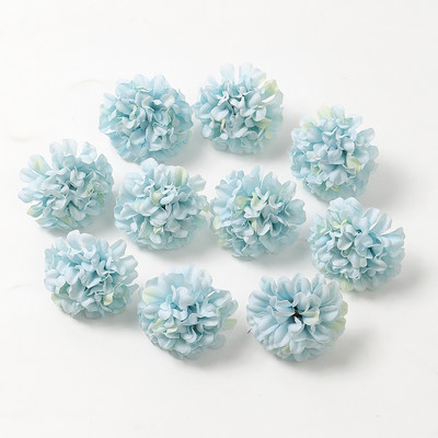 10 db kék művirág fejek selyem művirágok lakberendezéshez Születésnapi buli torta Esküvői dekoráció Füzér kiegészítők