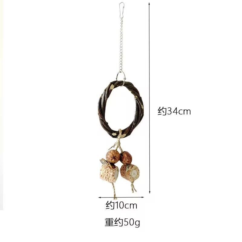 Putnu rotaļlieta Mājdzīvnieks Putns Papagailis Papagailīte Budgie Cockatiel Būris Putnu Rotaļlietas Piekārts Šūpuļtīkls Šūpoles Rotaļlieta Rotangpalmas gredzens Putnu piederumi