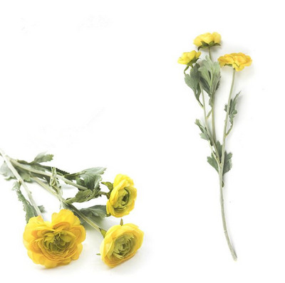 Luksusa Anglija Ranunculus Asiaticus rozes Mākslīgais zieds zīda flores kāzu dekorēšana telpu dekors fleurs artificielles