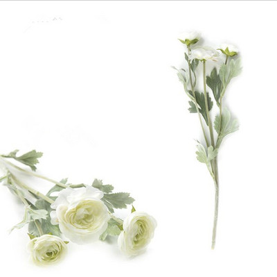 Luksusa Anglija Ranunculus Asiaticus rozes Mākslīgais zieds zīda flores kāzu dekorēšana telpu dekors fleurs artificielles