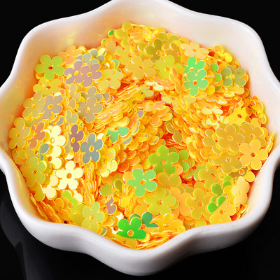 20g (1200gab.)/Iepakojums 7MM Plakani plūmju ziedi PVC sequins Kāzu konfeti DIY šūšana nagu mākslas rotaslietas ballīšu dekorēšanas aksesuāri