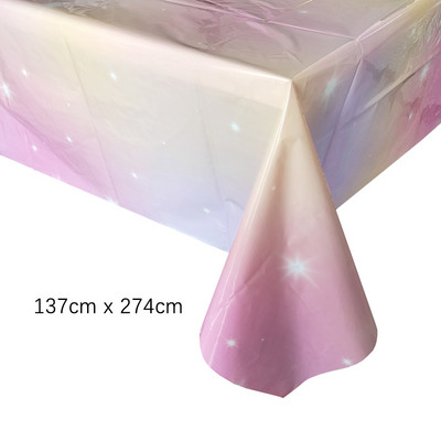 Eldobható terítő rózsaszín fehér fekete rózsa arany születésnapi esküvői terítő műanyag vízálló étkezőasztal borító parti kellék