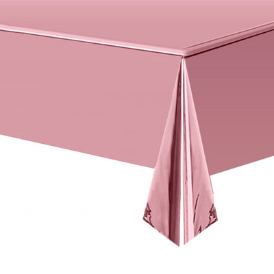 Eldobható terítő rózsaszín fehér fekete rózsa arany születésnapi esküvői terítő műanyag vízálló étkezőasztal borító parti kellék