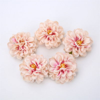 10 gab. Zīda dāliju ziedu galviņas Mākslīgais zieds mājas dekorēšanai Sienas ziedi Kāzu ballītes vainags Dālijas DIY Amatniecība Viltus ziedi