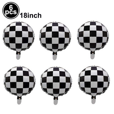 1 komplekts ar 137x274cm melnbaltu sacīkšu galdautu motociklu sacīkšu auto tēmas galda seguma šķīvju kausu sacīkšu dzimšanas dienas svinībām