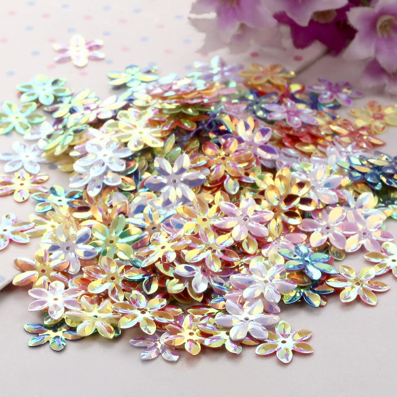 10g Sequin Mix Daudzkrāsains Plakans Pvc Brīvas formas vizuļi Amatniecībai Paletes Šūšanas Dekorācijas DIY Aksesuāri Lentejuelas Doradas