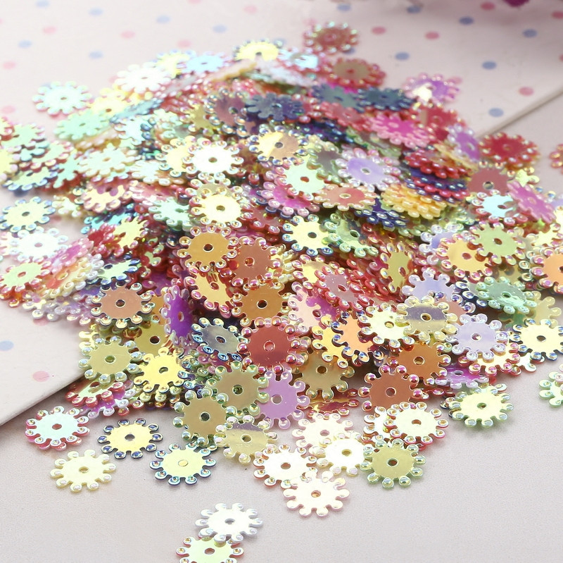 10g Sequin Mix Daudzkrāsains Plakans Pvc Brīvas formas vizuļi Amatniecībai Paletes Šūšanas Dekorācijas DIY Aksesuāri Lentejuelas Doradas
