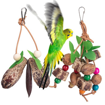 Pet Bird Chewing Toy Cage Toy Bite Bird Tearing Plant Toy Cockatiels Training