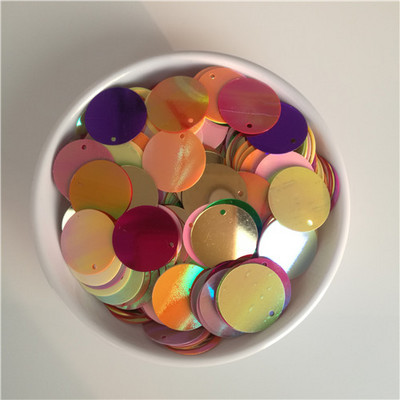 250gb 20mm rozā sarkana zila dzeltena violeta oranža zaļa liela apaļa vaļīga vizulis Amatniecība šūšana kāzu apģērbs rotaslietas DIY aksesuārs