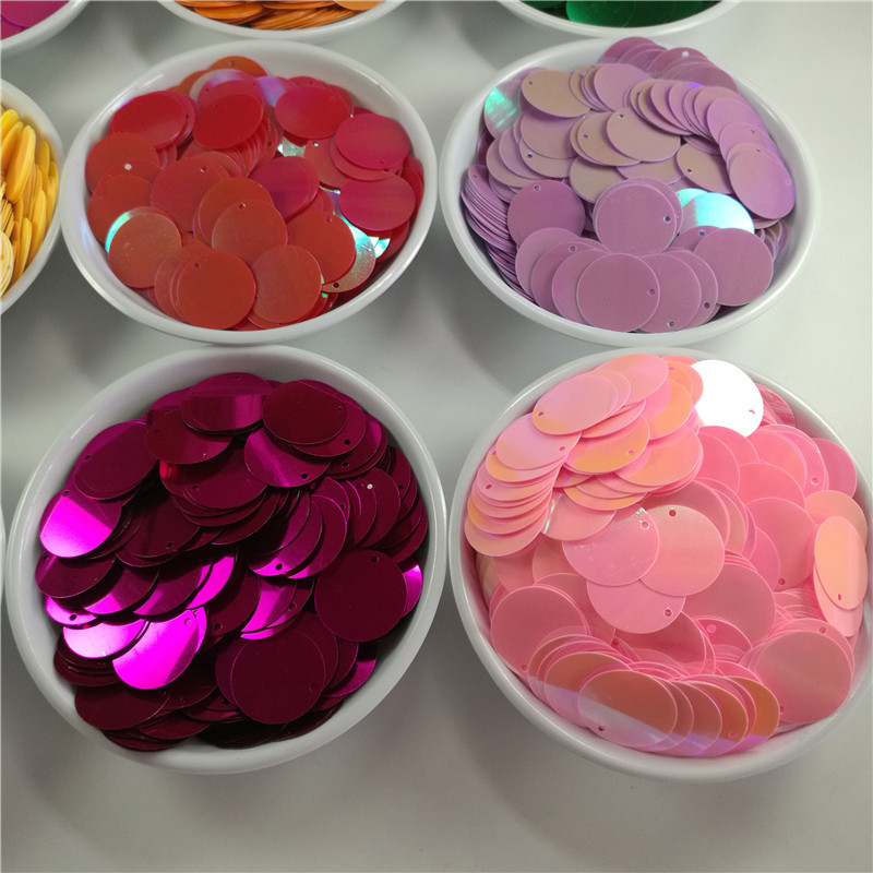 250gb 20mm rozā sarkana zila dzeltena violeta oranža zaļa liela apaļa vaļīga vizulis Amatniecība šūšana kāzu apģērbs rotaslietas DIY aksesuārs