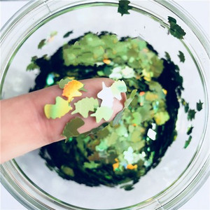 Īpaši plāns 3D nagu sequin 5*8mm Unicorn Laser Glitter PET sequins Paillettes videi draudzīgs vaļīgs vizulis nagu mākslas dekorēšanai 8g