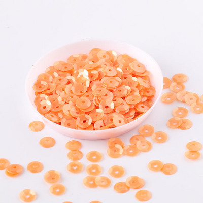 10g/iepakojumā 6mm apaļa kauss Matēta krāsa Pvc vaļīgi sequins Paillettes šūšana Kāzu amatniecība, Bērnu DIY Sieviešu apģērbu aksesuāri
