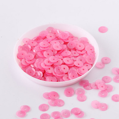 10g/iepakojumā 6mm apaļa kauss Matēta krāsa Pvc vaļīgi sequins Paillettes šūšana Kāzu amatniecība, Bērnu DIY Sieviešu apģērbu aksesuāri
