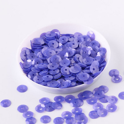 10g/iepakojumā 6mm apaļa kauss Matēta krāsa Pvc vaļīgi sequins Paillettes šūšana Kāzu amatniecība, Bērnu DIY Sieviešu apģērbu aksesuāri
