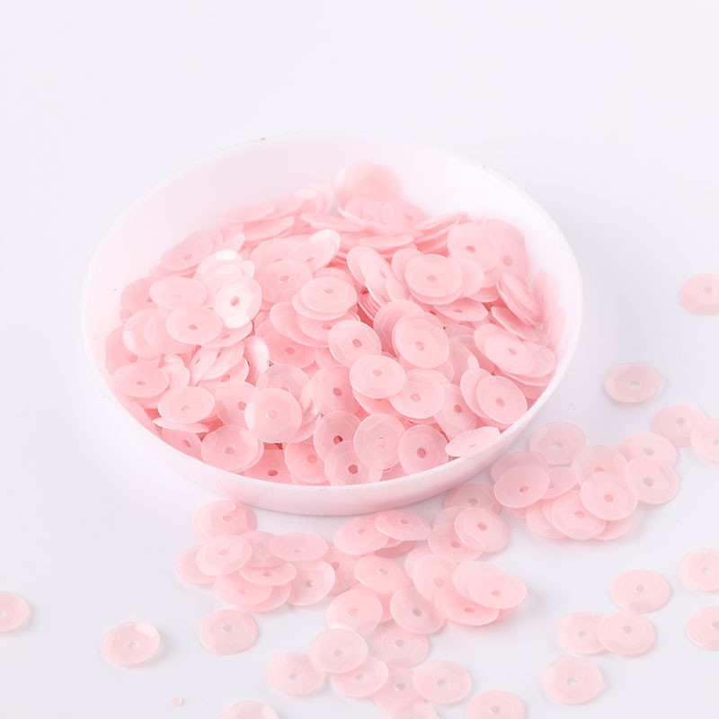 10g/iepakojumā 6mm apaļa kauss Matēta krāsa Pvc vaļīgi sequins Paillettes šūšana Kāzu amatniecība, Bērnu DIY Sieviešu apģērbu aksesuāri