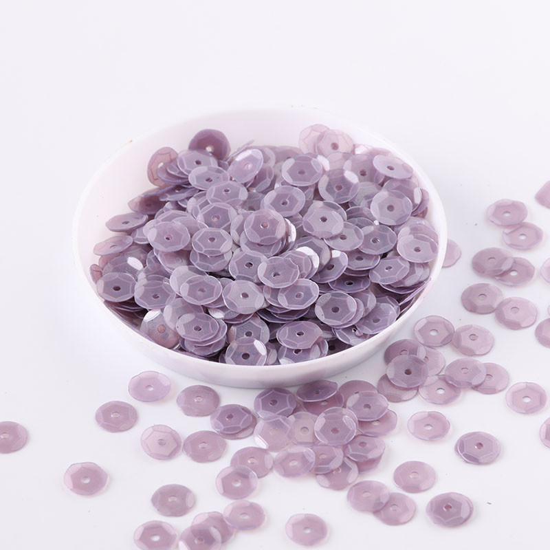 10g/iepakojumā 6mm apaļa kauss Matēta krāsa Pvc vaļīgi sequins Paillettes šūšana Kāzu amatniecība, Bērnu DIY Sieviešu apģērbu aksesuāri